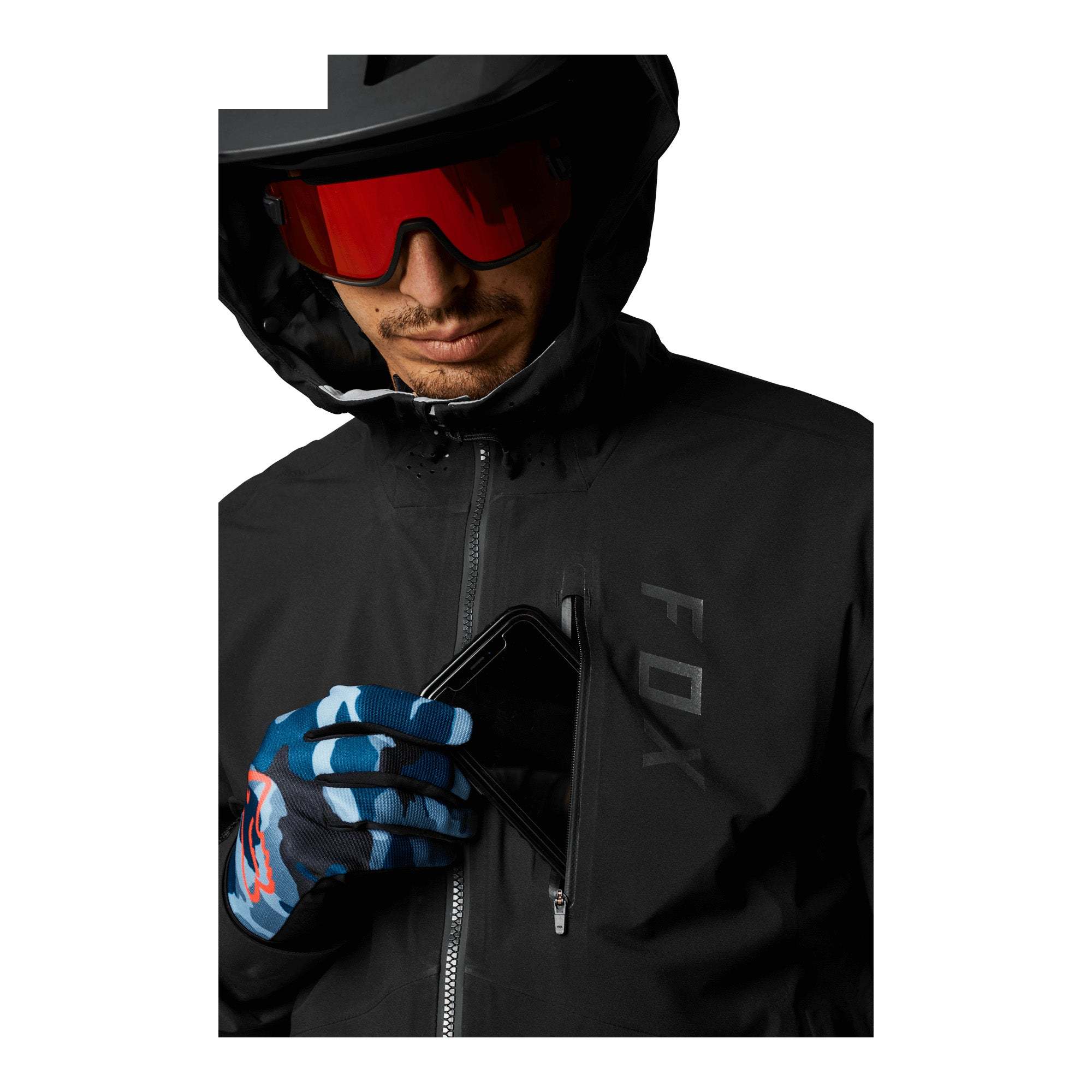 Fox Flexair Neoshell Mens Water Jacket XS Light Grey | ABC Bikes