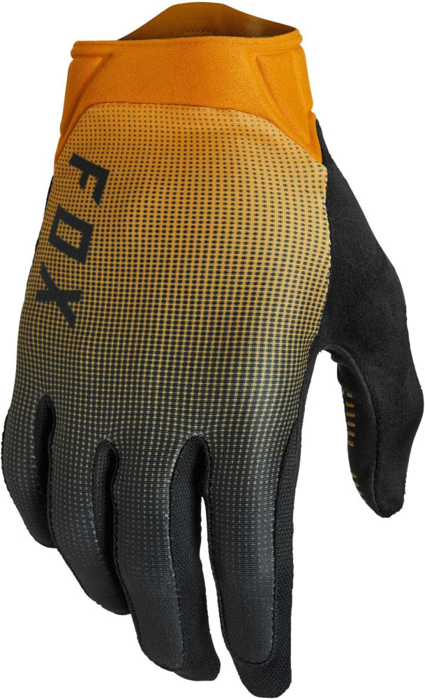 Fox Flexair Ascent Mens MTB Gloves SM Gold | ABC Bikes
