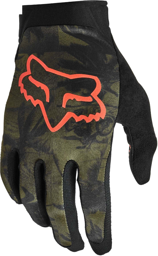 Fox Flexair Ascent Mens MTB Gloves SM Olive Green | ABC Bikes