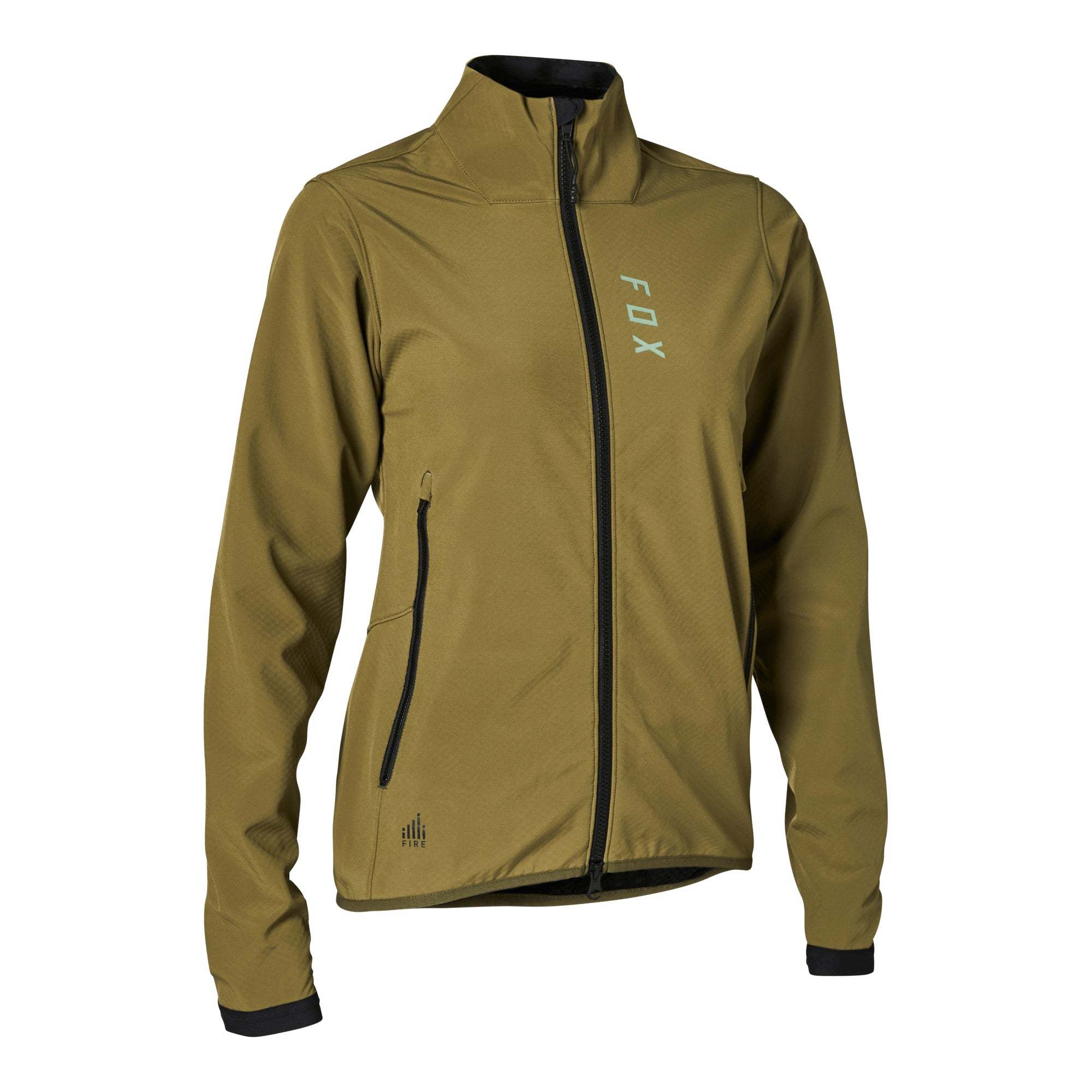 Fox Ranger Fire Womens Jacket XS Olive Green | ABC Bikes