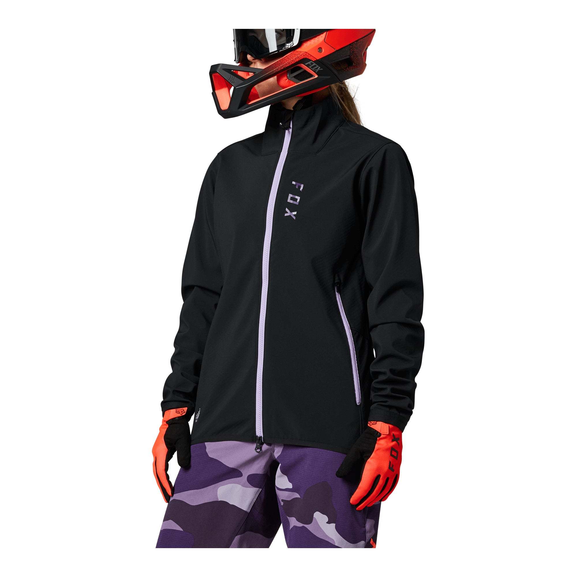 Fox Ranger Fire Womens Jacket XS Black/Purple | ABC Bikes