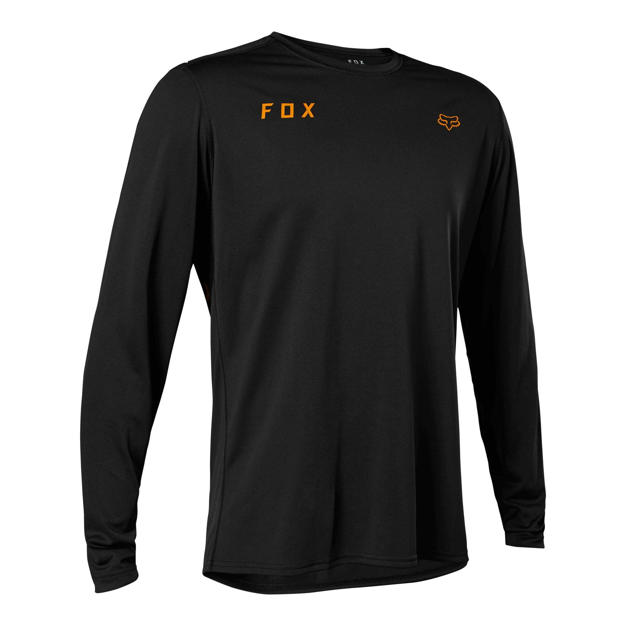 Fox Ranger Mens Essential LS MTB Jersey SM Black | ABC Bikes