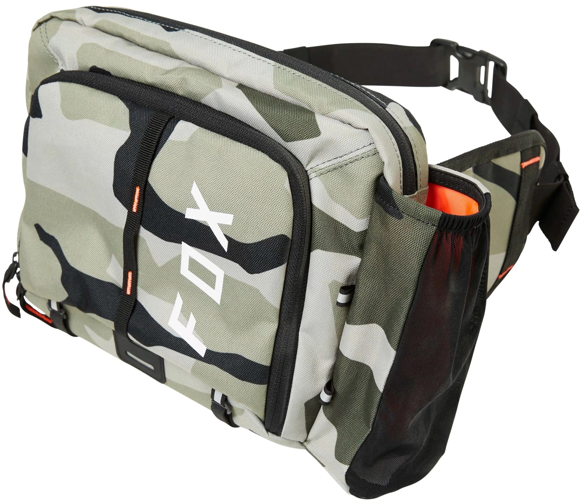 Fox Utility Lumbar 5 hydration pack with 1.5L water bladder, designed for outdoor activities and easy access accessories.