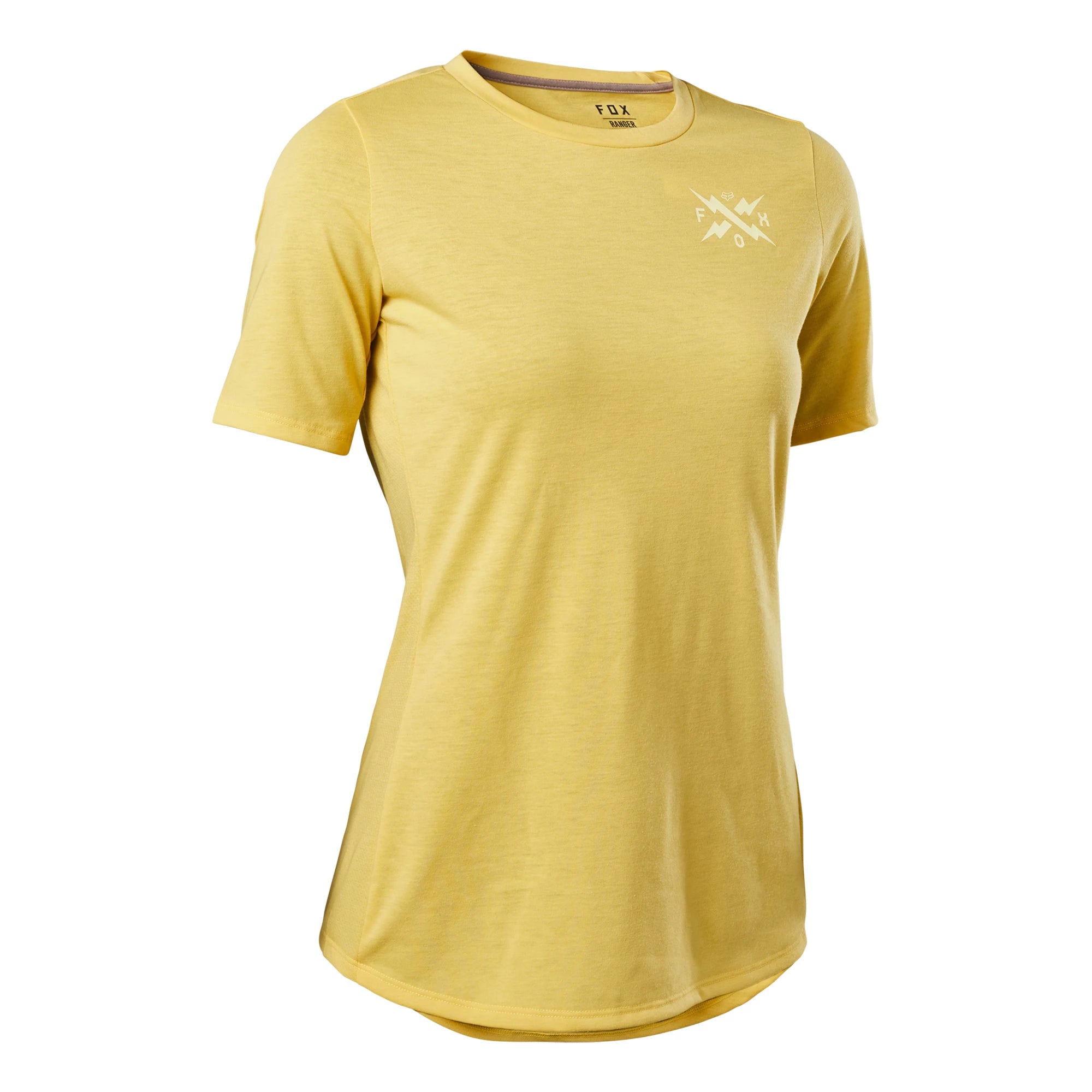 Fox Ranger DriRelease Calibrated Womens SS MTB Jersey XS Pear Yellow | ABC Bikes