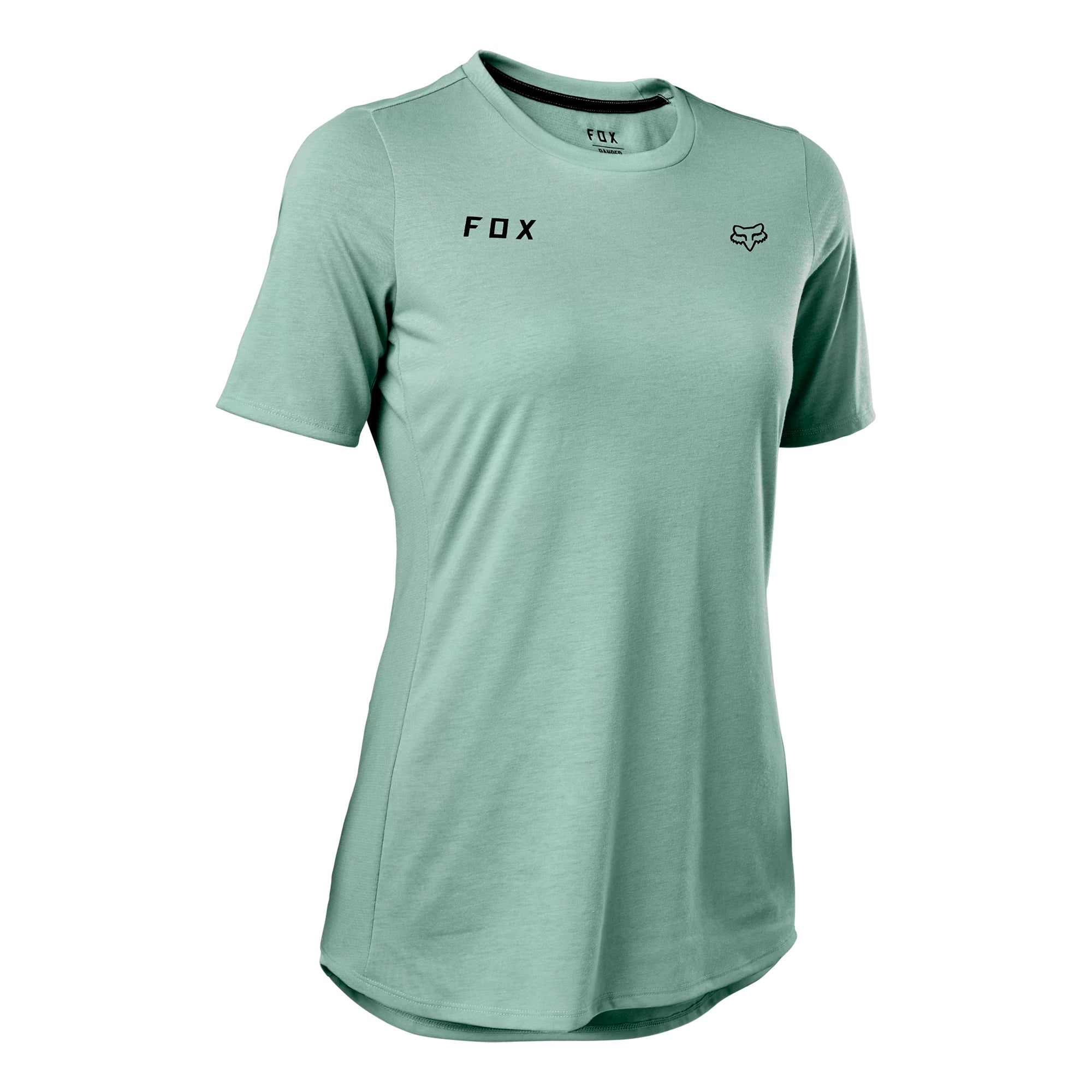 Fox Ranger DriRelease Double Fox Womens SS MTB Jersey XS Eucalyptus | ABC Bikes