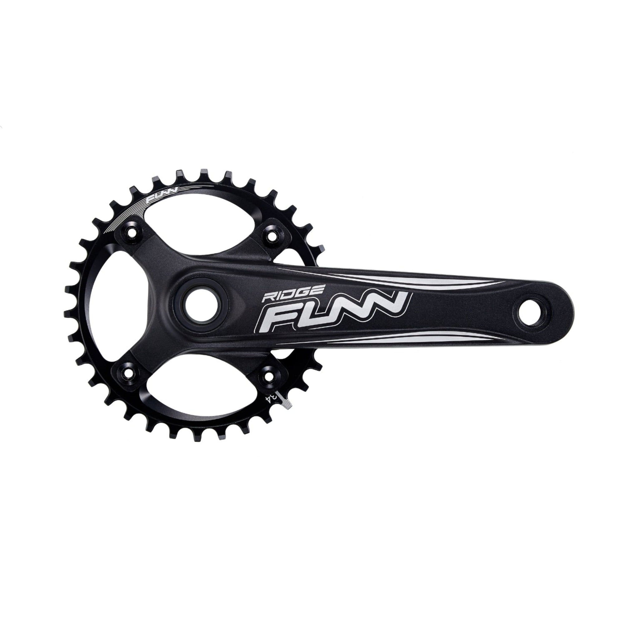 FUNN Ridge 10/11-speed crankset with a single 48-tooth chainring, designed for mountain bike parts.