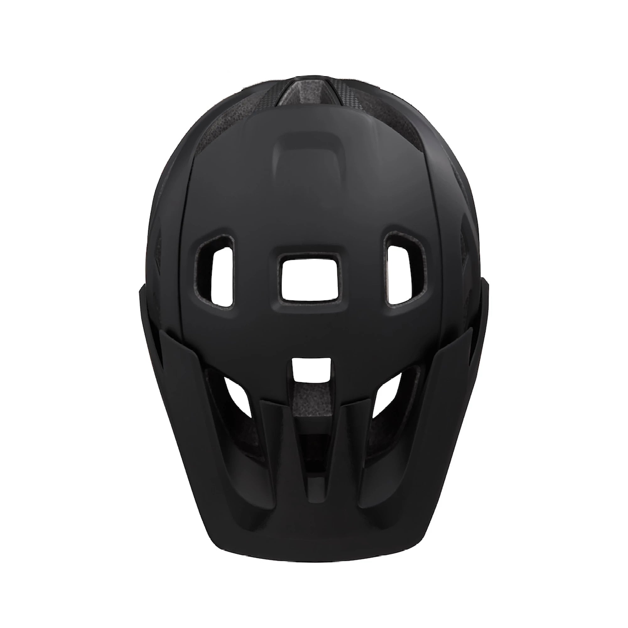 Black Lazer Jackal KinetiCore MTB helmet with adjustable straps and ventilation for mountain biking.