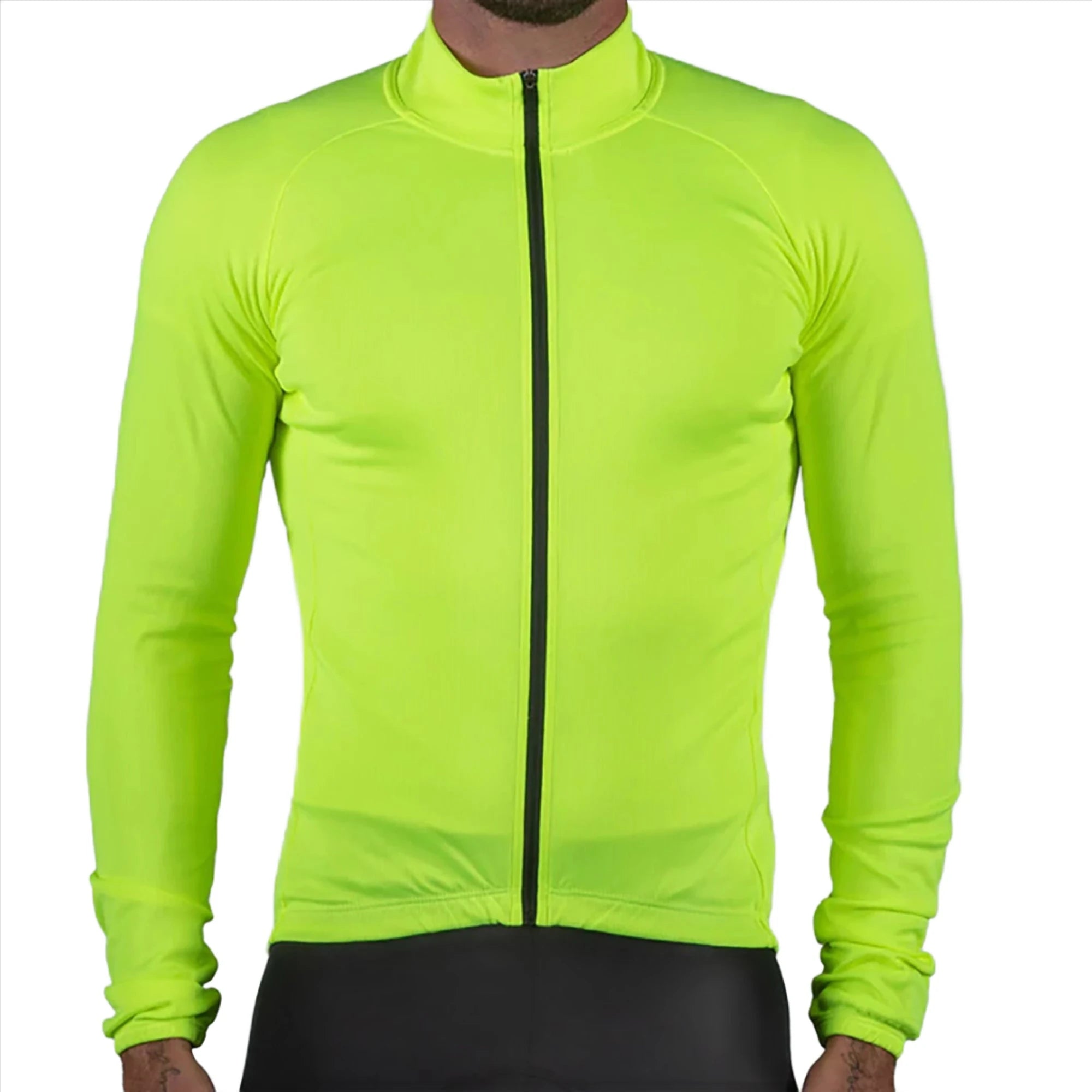 Bellwether Draft Mens LS Jersey SM Hi-Vis | ABC Bikes