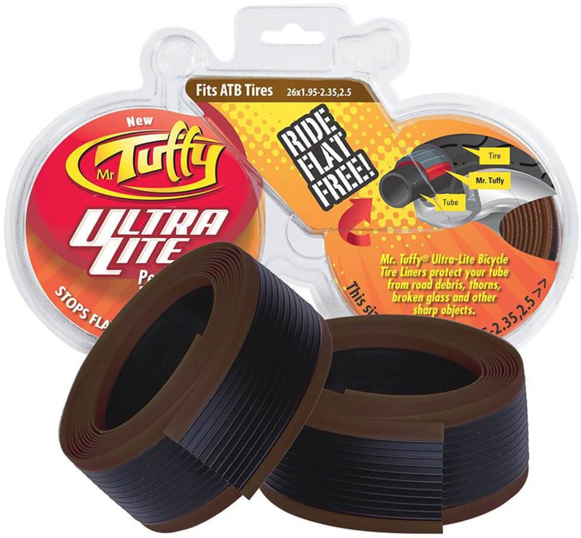 Mr Tuffy Tyre Liner 26 x 1.95-2.50 Brown | ABC Bikes