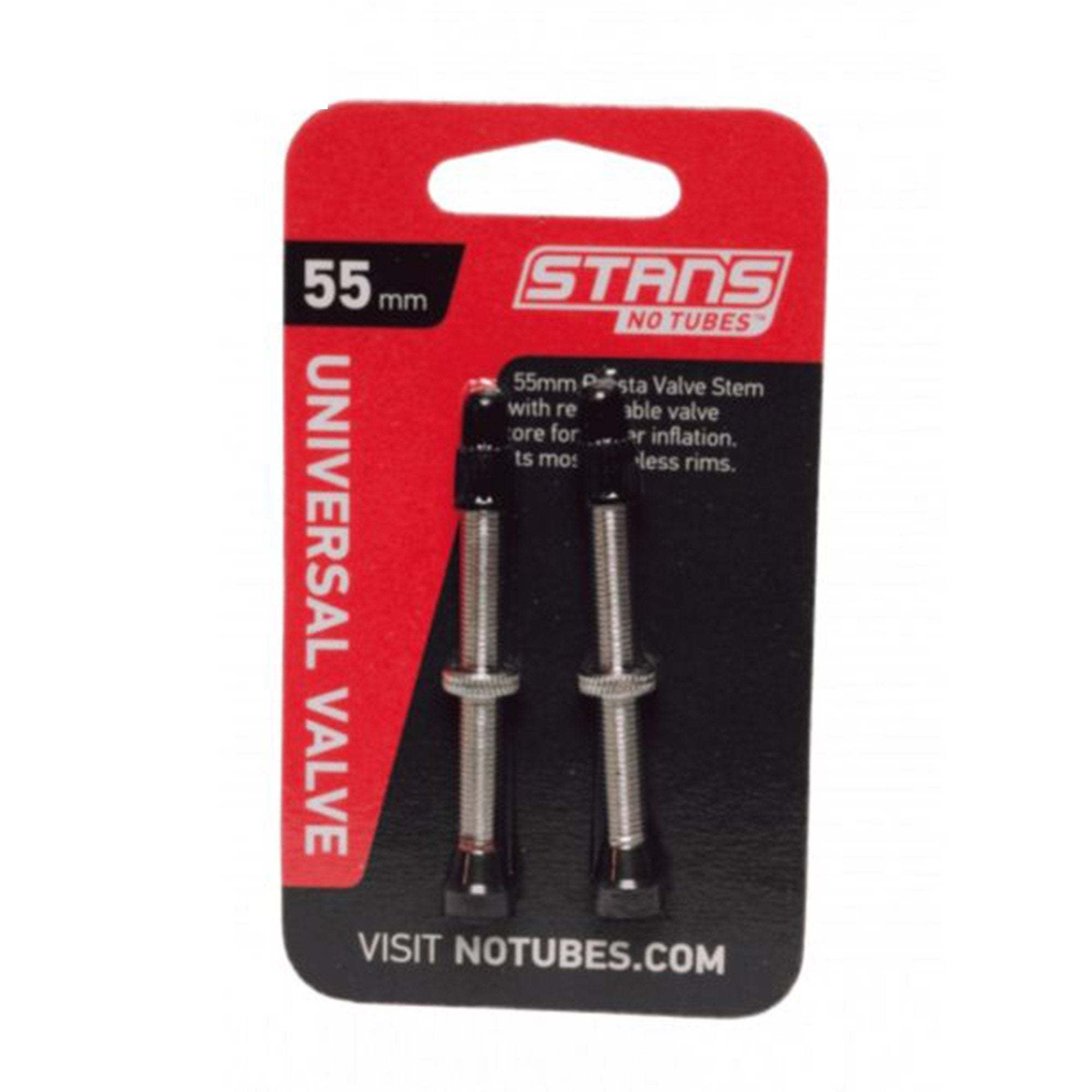 Stans NoTubes Tubeless Valves 55mm Silver | ABC Bikes