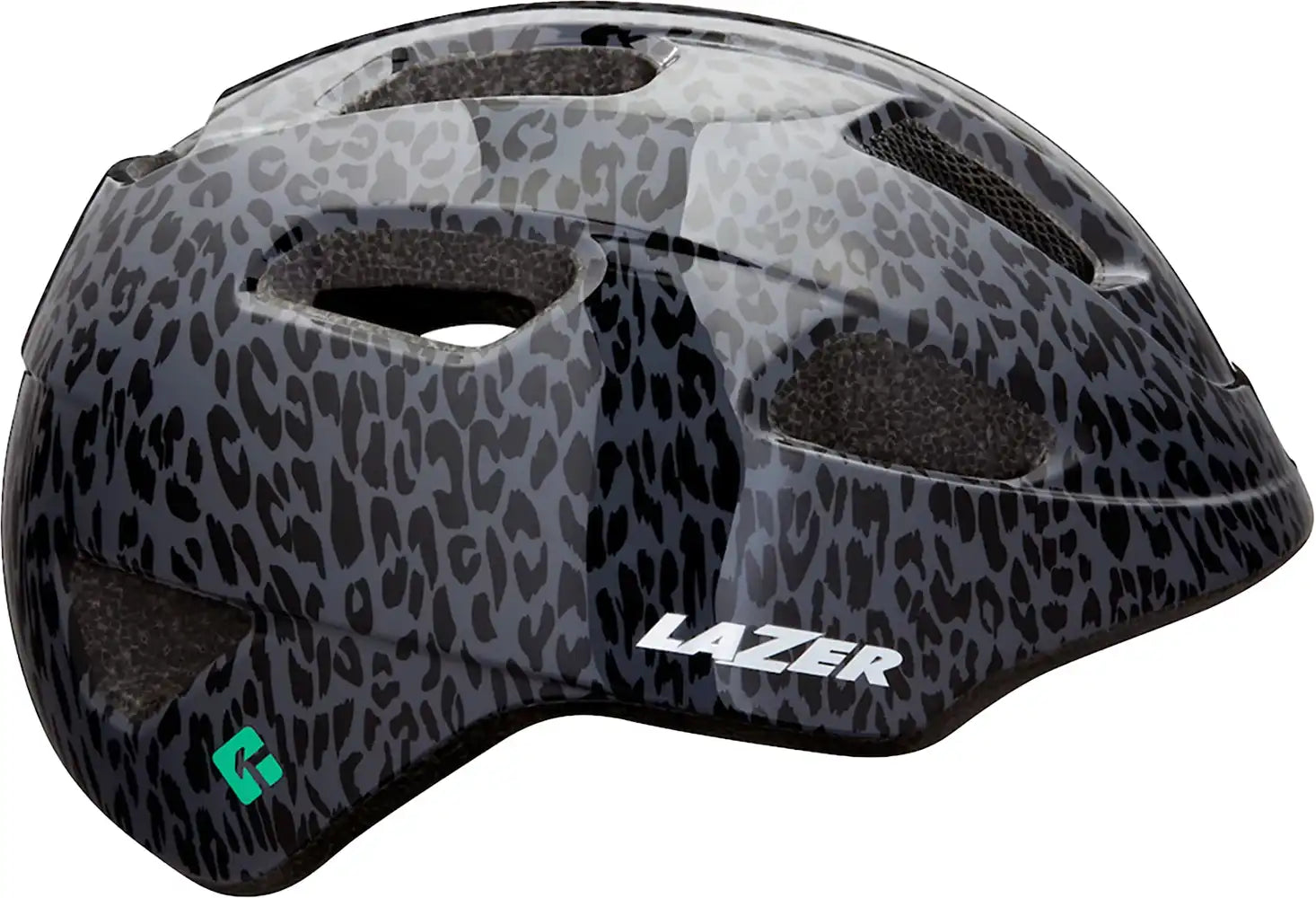 Lazer Nutz KinetiCore Kids Helmet unisize / 50-56cm Black Leopard | ABC Bikes