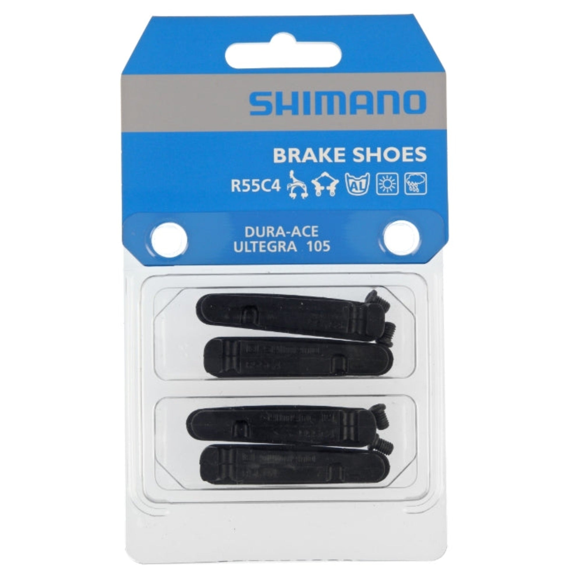 Shimano Dura-Ace 9000 R55C4 Alloy Brake Pad Inserts 2pr | ABC Bikes