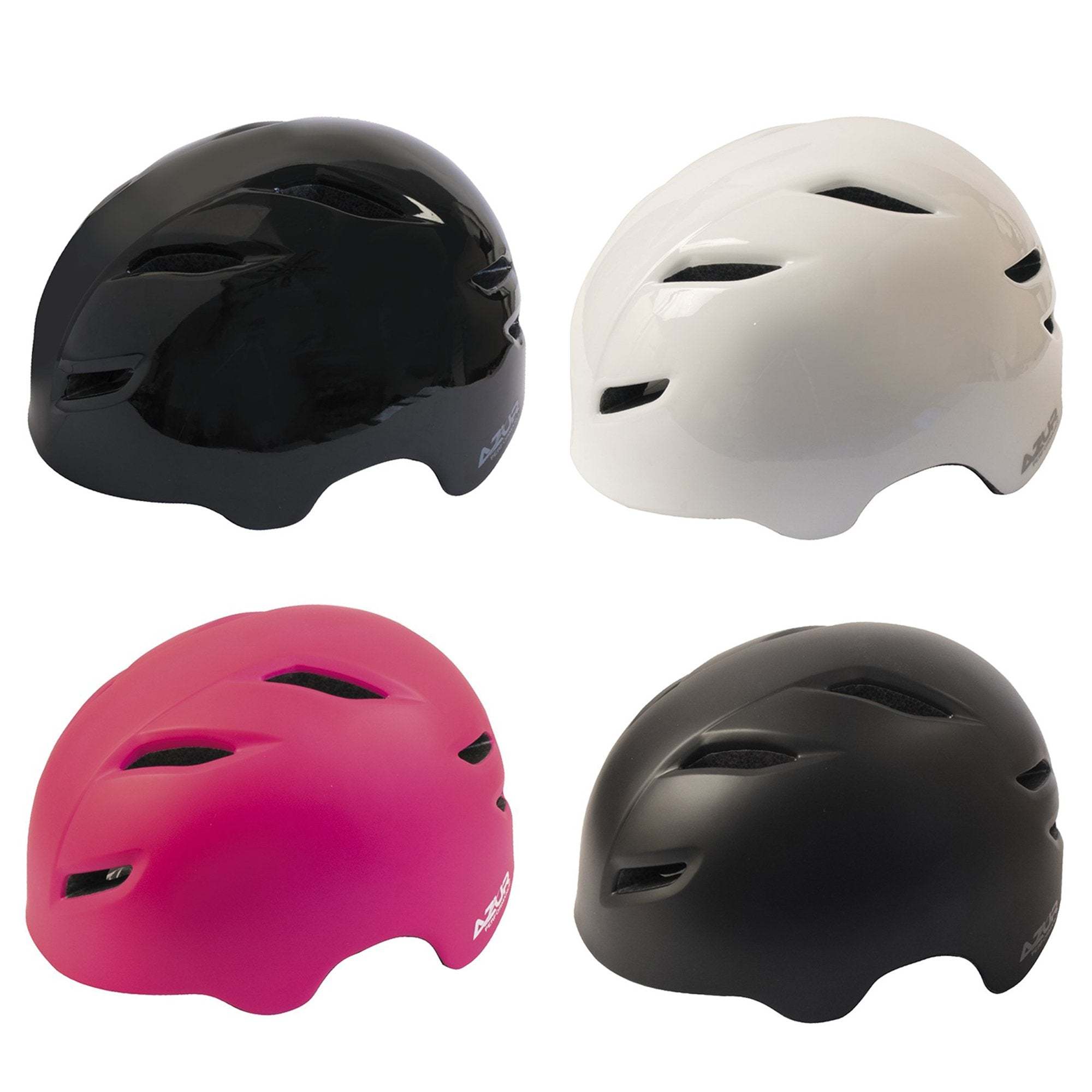 Azur U91 BMX Helmet L/XL / 58-62cm Gloss Black | ABC Bikes