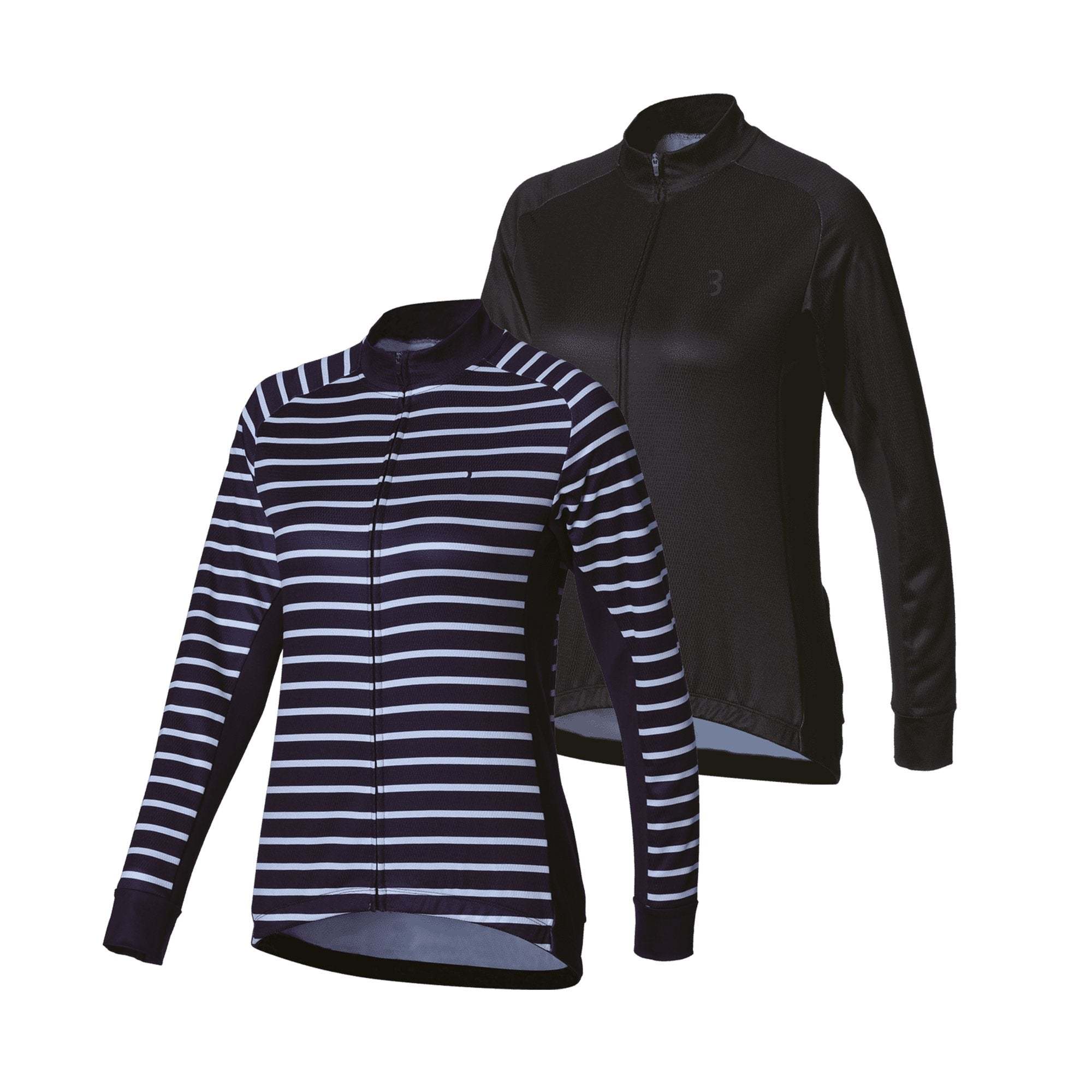 BBB Omnium LS Womens Jersey XS Navy Stripes | ABC Bikes