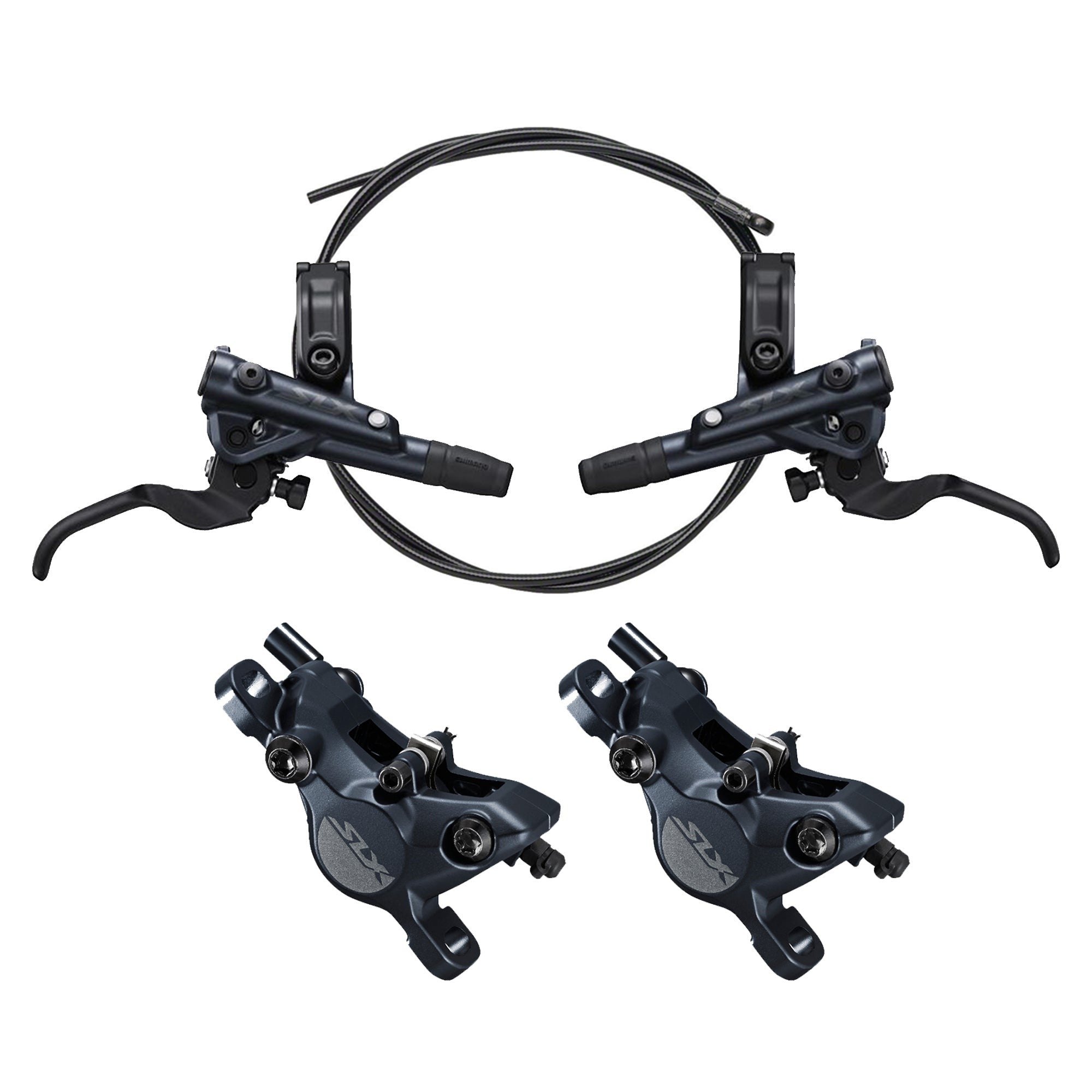 Shimano SLX M7100 Hydraulic Disc Brake Front Black | ABC Bikes