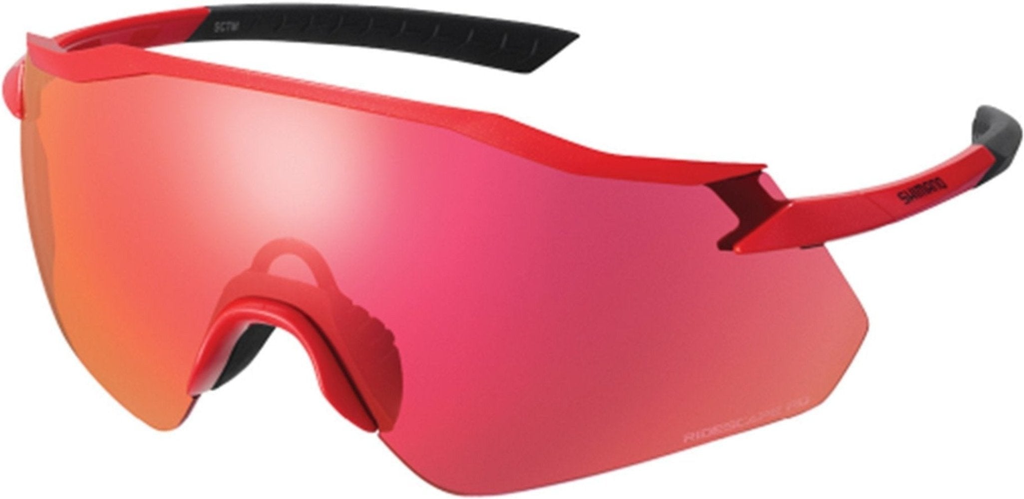 Shimano Equinox Glasses Metallic Red / Ridescape Road | ABC Bikes
