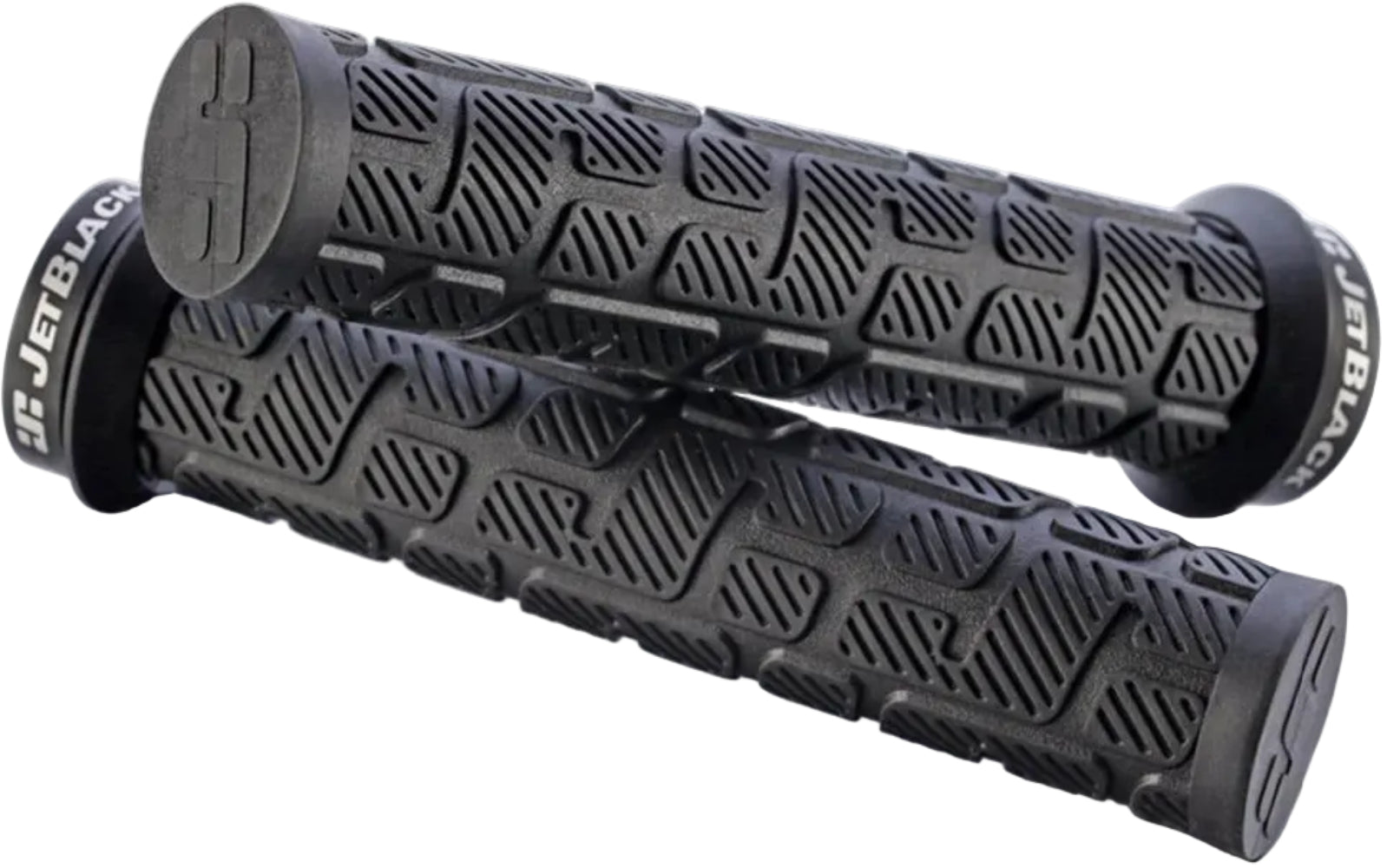 Jetblack Rip Lock-On MTB Grips Black/Black | ABC Bikes