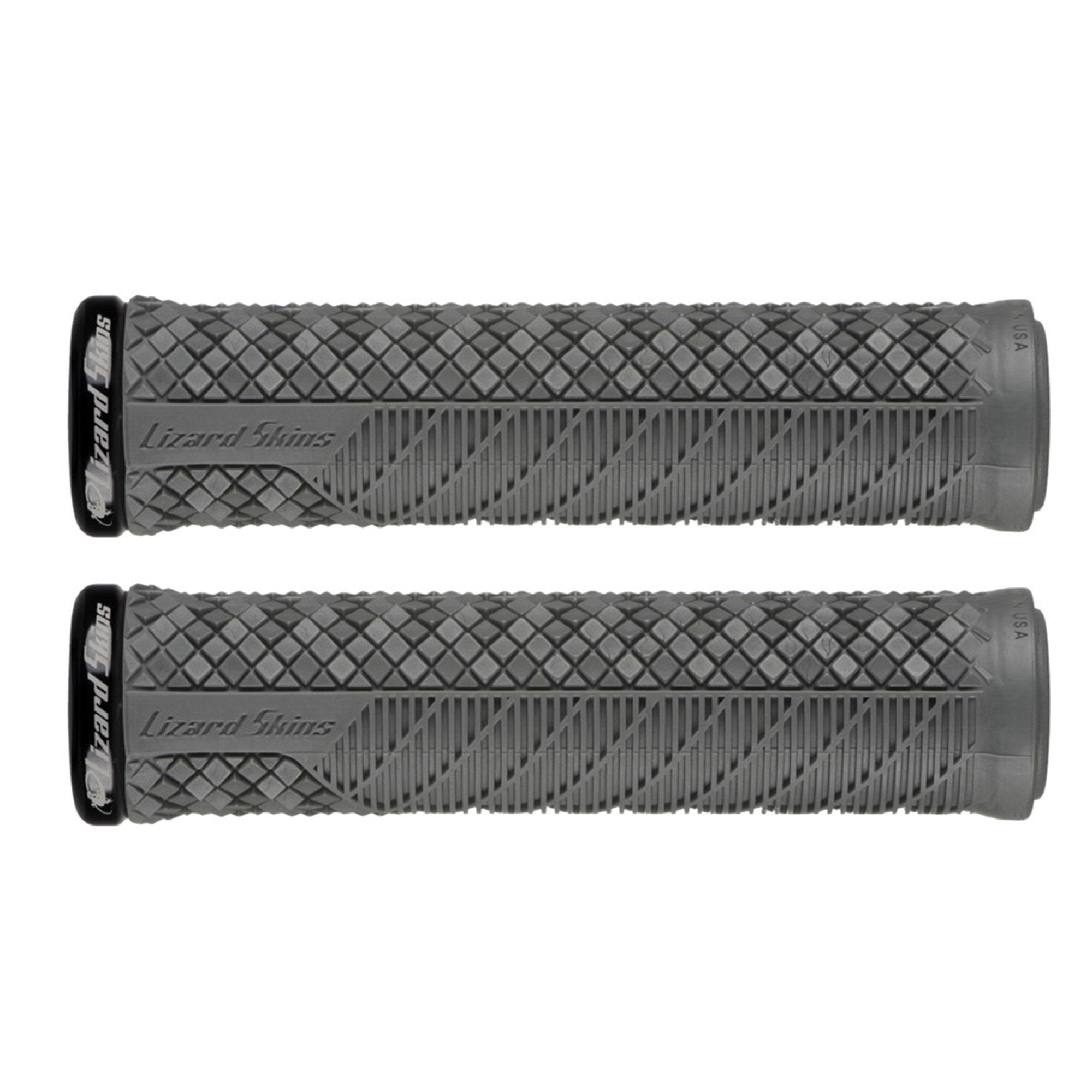 Lizard Skins Charger Evo Lock-On Grips Cool Grey | ABC Bikes