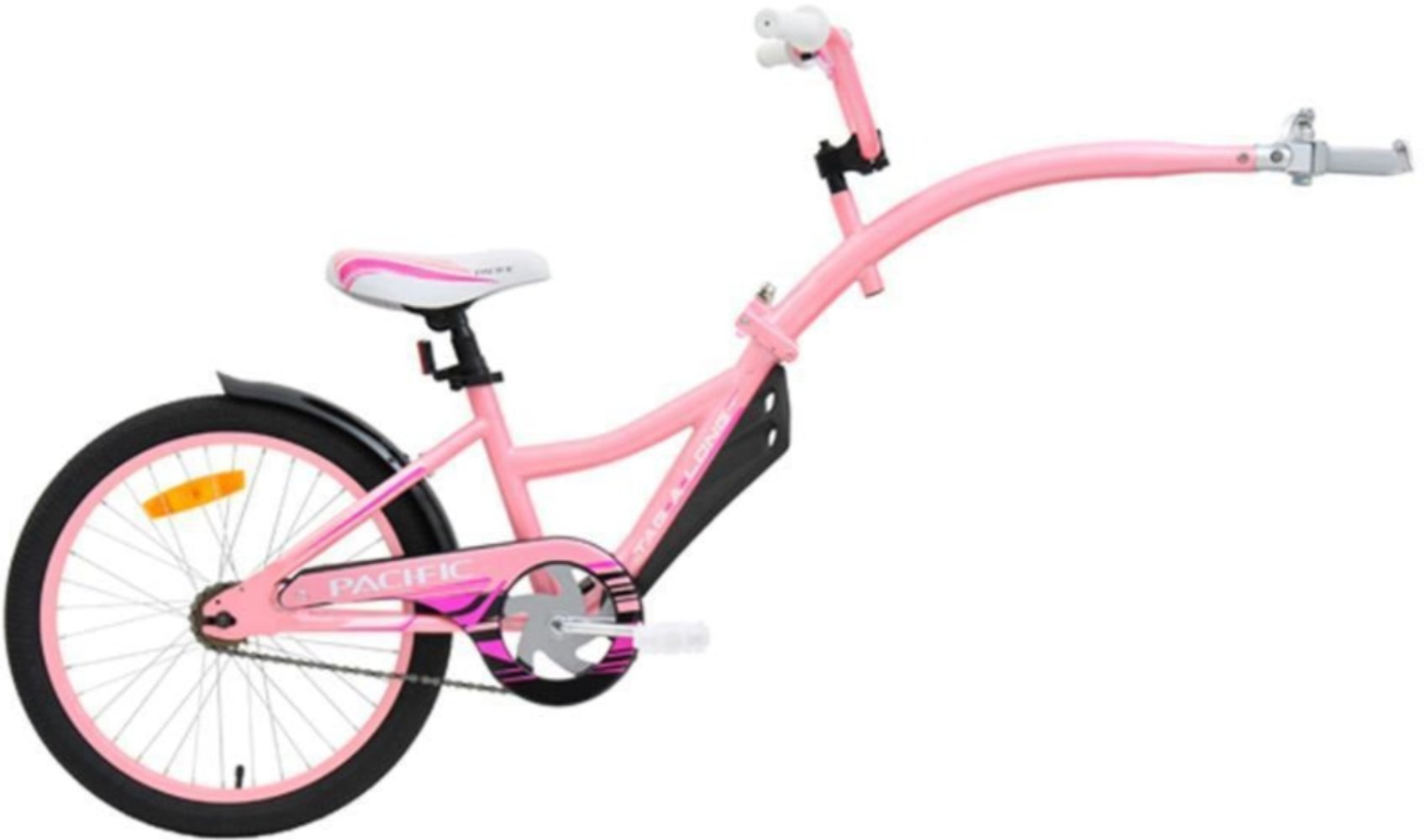 Pacific Tag A Long Trailer Bike Pink | ABC Bikes