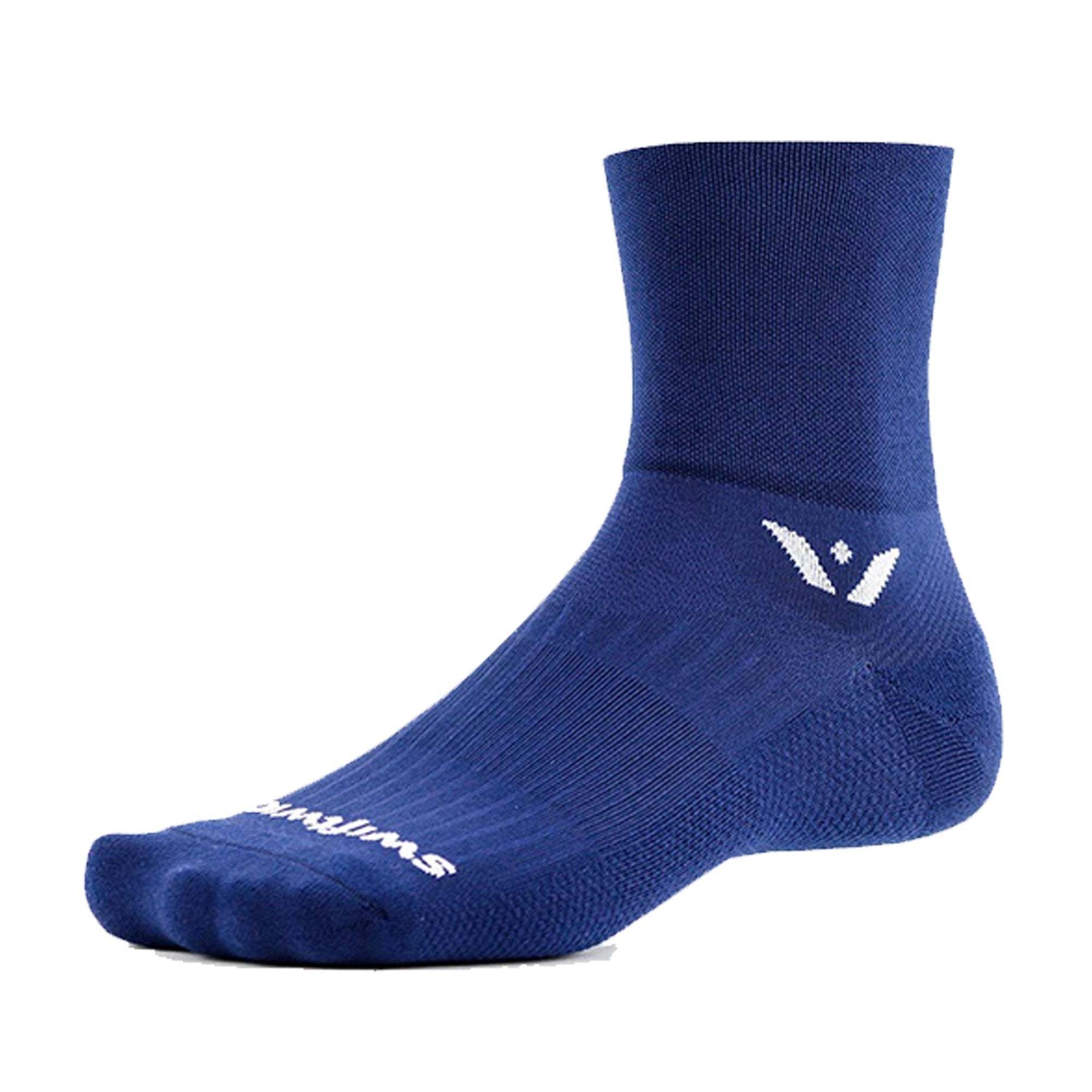 Swiftwick Aspire Four Socks LG / 43-46 Navy | ABC Bikes
