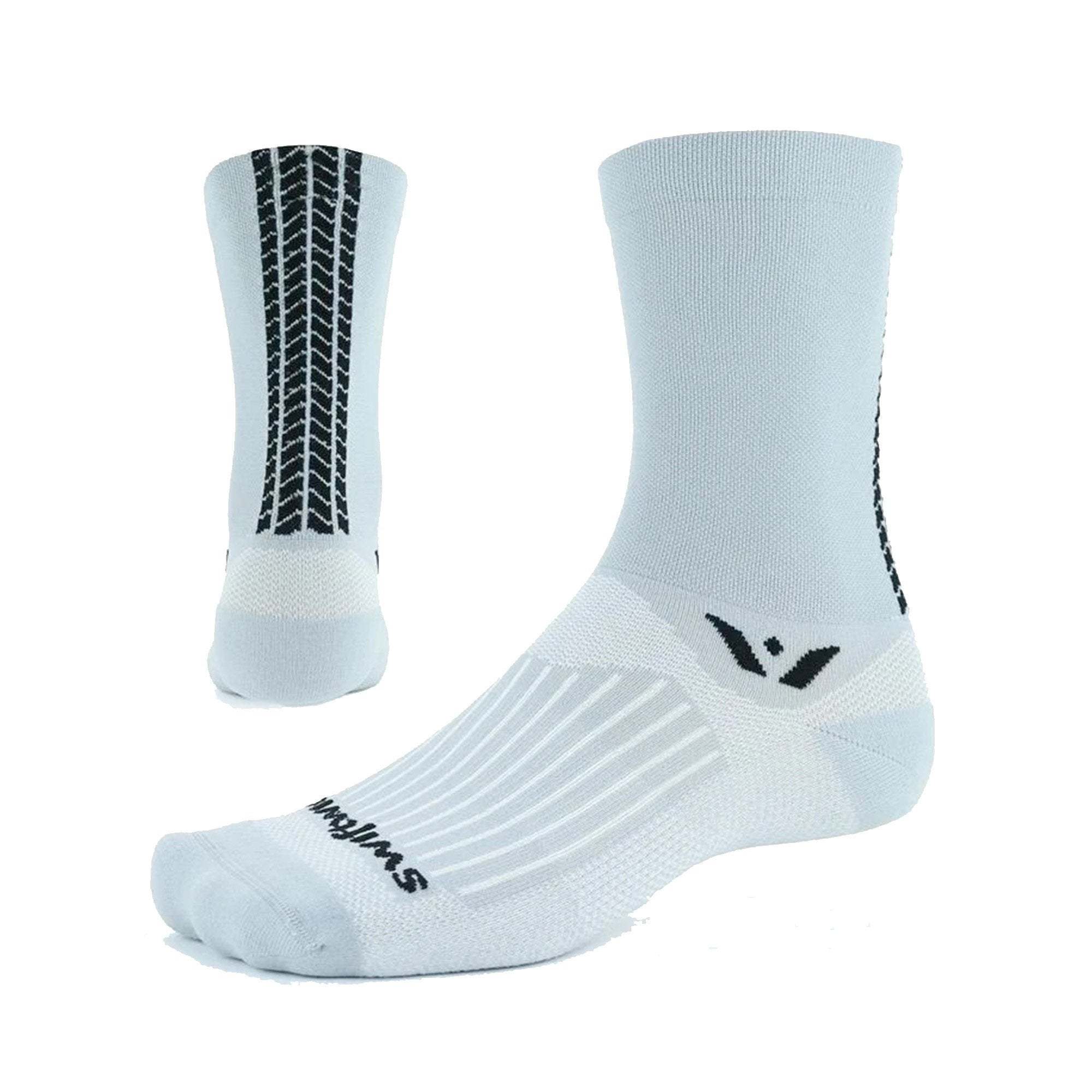 Swiftwick Vision Six Knobbies Socks LG / 43-46 Pewter | ABC Bikes
