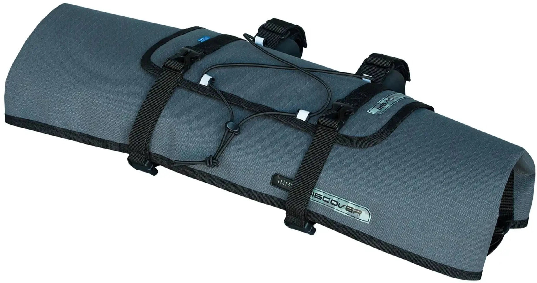 PRO Discover Gravel large handlebar bag attached to a bike, designed for cycling accessories and storage during rides.