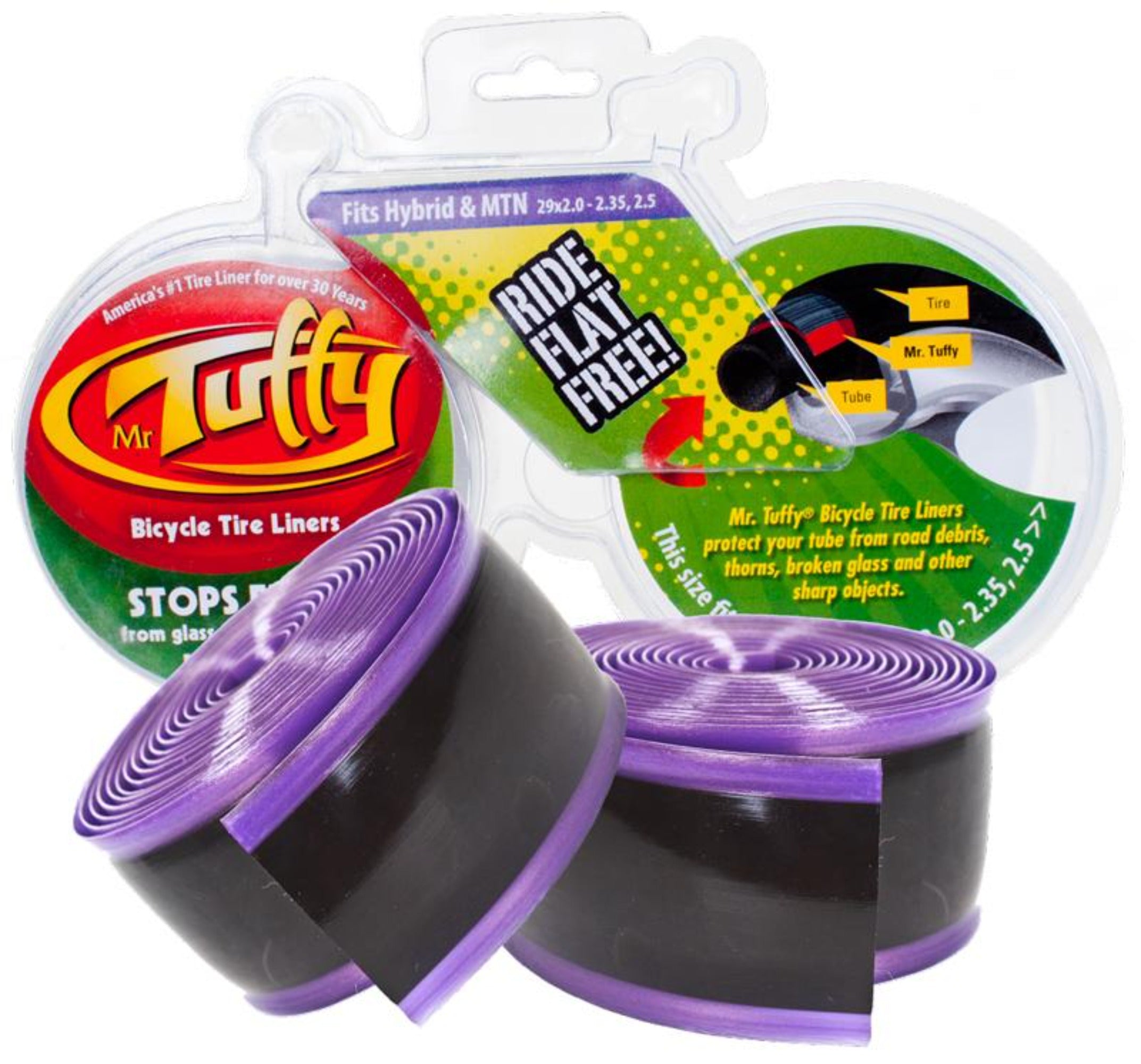 Mr Tuffy Tyre Liner 29 x 2.0-2.5 Purple | ABC Bikes