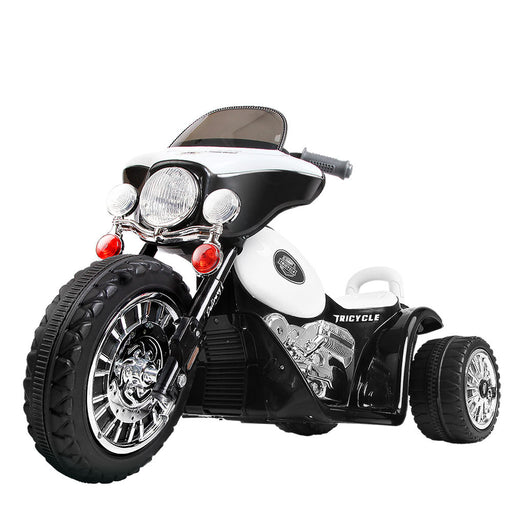 Rigo Kids Ride On Motorbike Motorcycle Toys Black White - ABC Bikes