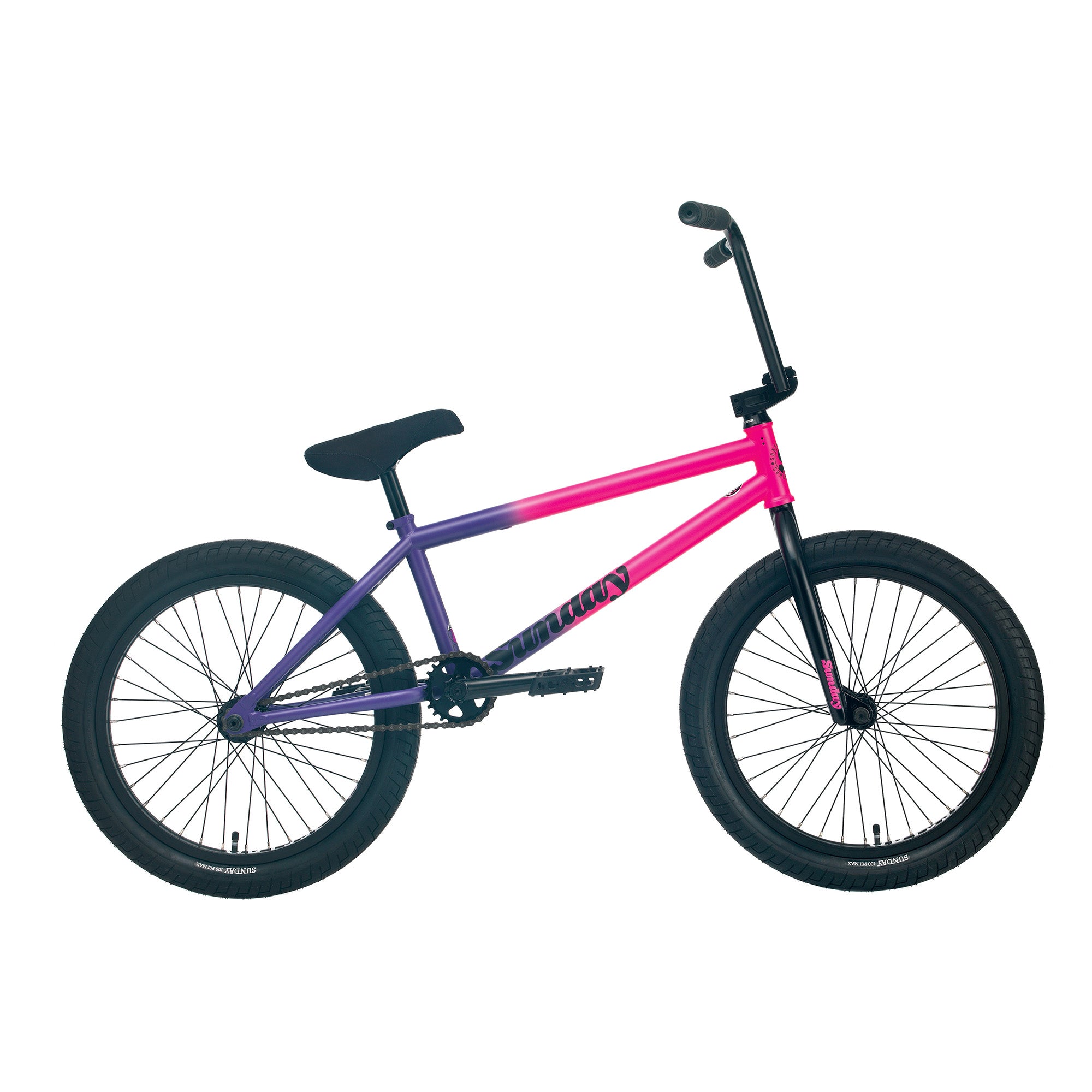 2022 Sunday Street Sweeper 20.75 TT LHD Matt Pink/Grape Fade | ABC Bikes