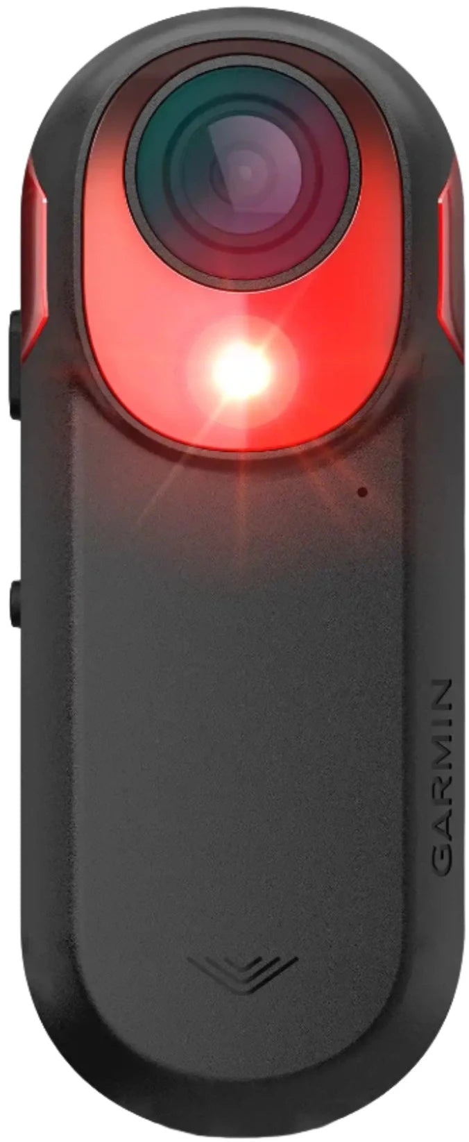 Garmin Varia RCT715 Smart Rear Light mounted on a bicycle, showing its sleek design and integrated rear light features.