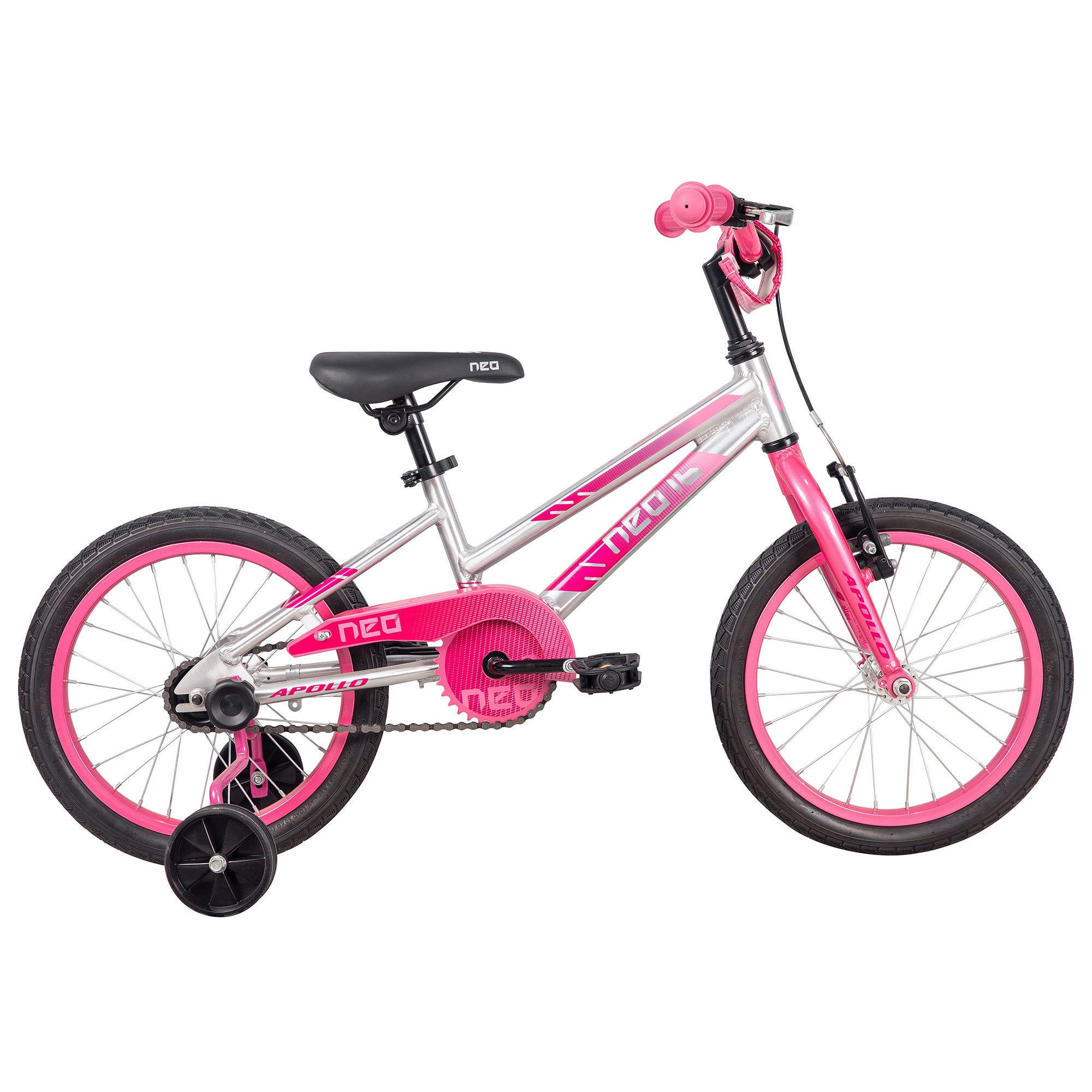 2022 Neo+ 16 Girls Brushed Alloy/Pink/Dark Pink Fade | ABC Bikes