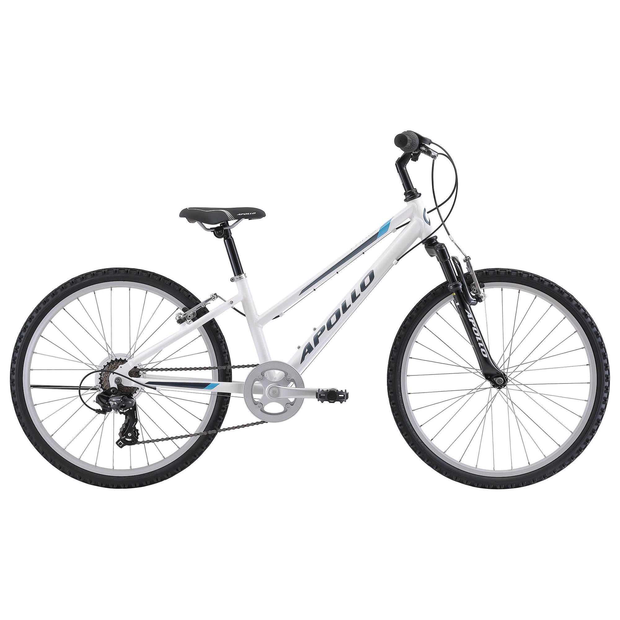 2022 Apollo Paris Gloss White/Charcoal/Turquoise | ABC Bikes