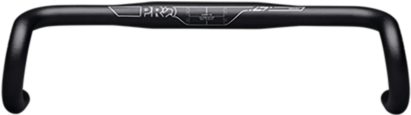 PRO LT Gravel Handlebar, lightweight bike parts with ergonomic design, shown on a bicycle in a close-up view.