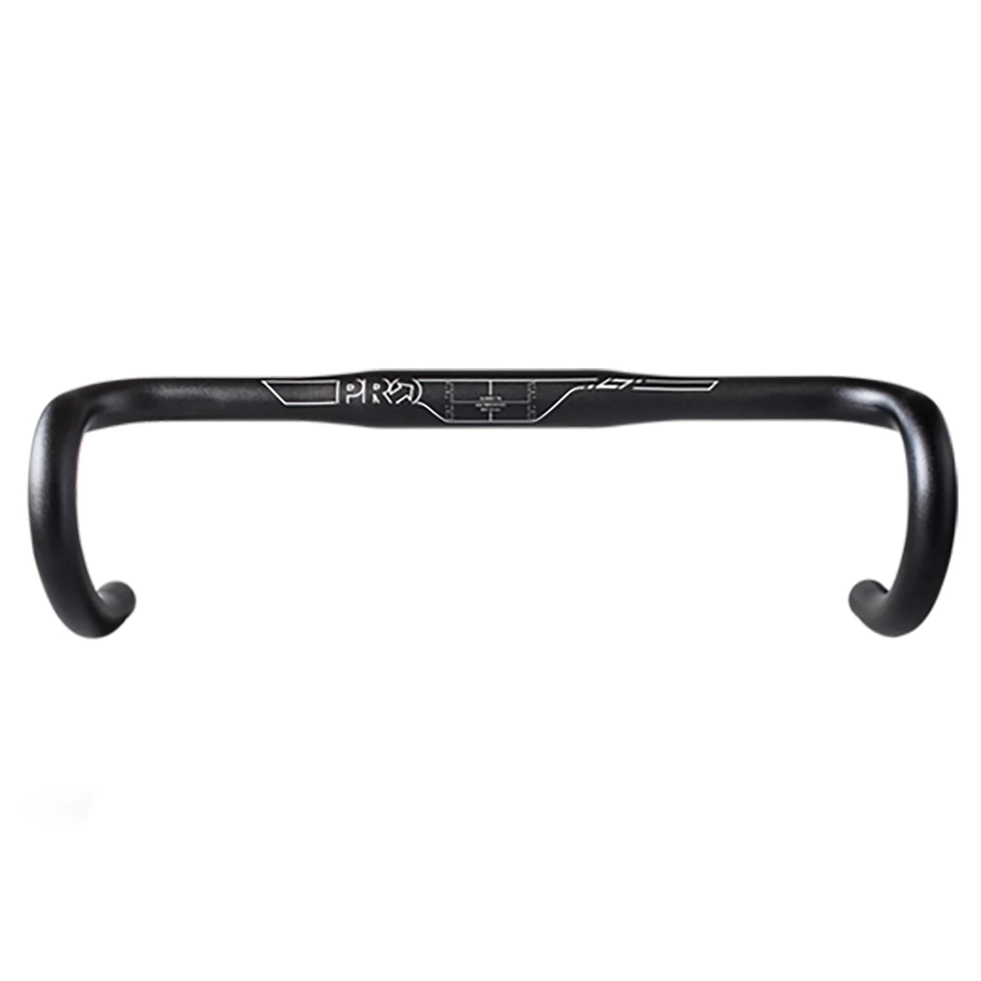 PRO LT Compact Road Handlebar, lightweight bike handlebar for road cycling, showcasing sleek design and ergonomic shape.