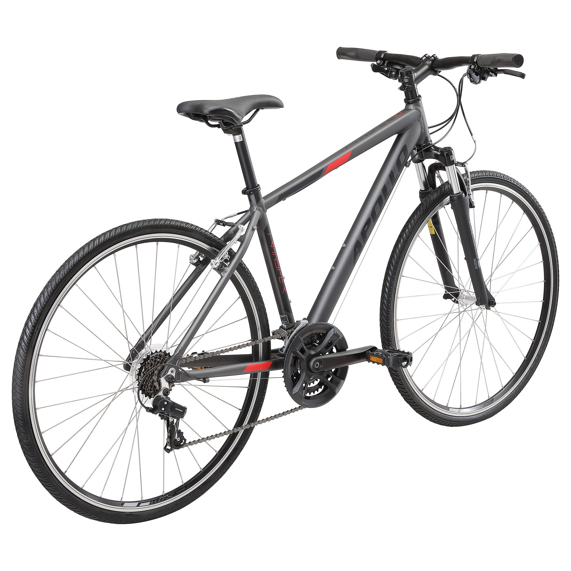 2022 Apollo Transfer 10 SM Matt Charcoal/Black/Red | ABC Bikes