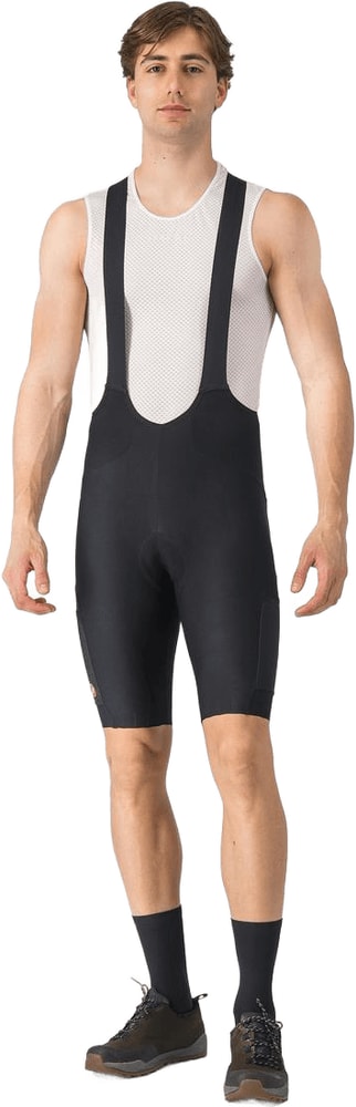Castelli Unlimited Endurance men's bib knickers, breathable cycling clothing with padded chamois for comfort.
