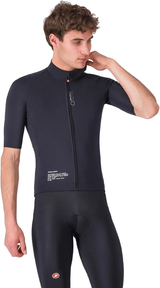 Castelli Do.Di.Ci. SS men's cycling jacket in lightweight, breathable fabric with a full front zipper and logo details.