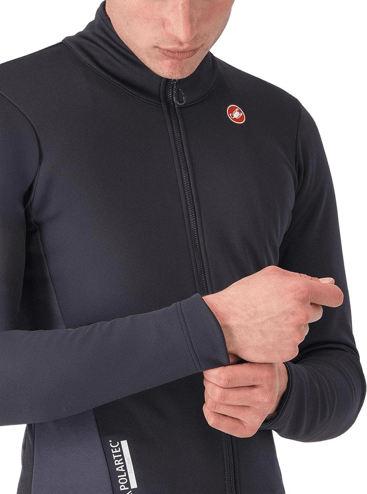 Castelli Entrata 2 men's cycling jacket featuring lightweight fabric and full front zipper, designed for active outdoor wear.