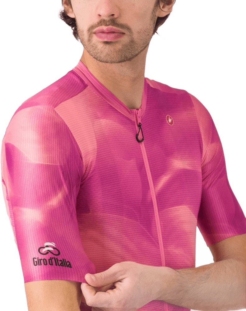 Castelli Giro Espresso SS men's cycling jersey in lightweight fabric with short sleeves and logo details.