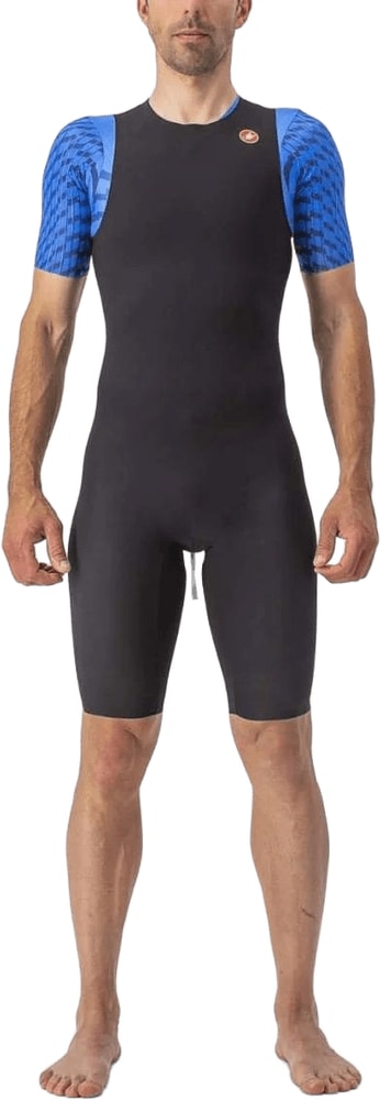 Castelli Elite men's swim skin, tight-fitting racing suit for swimming, made of lightweight, streamlined fabric.
