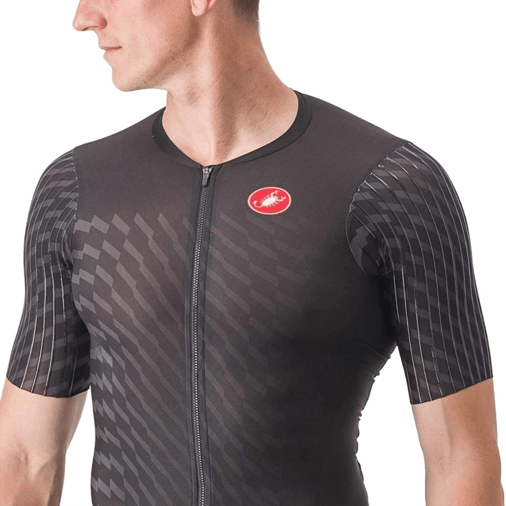 Castelli PR 2 men's speed suit made of lightweight, aerodynamic cycling clothing with a sleek fit and performance fabric.