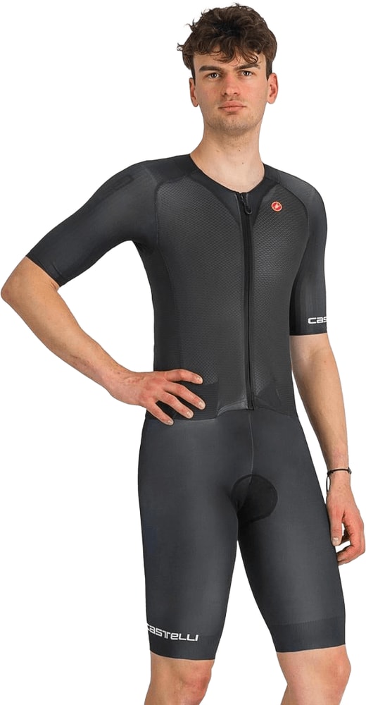Castelli Sanremo BTW men's speed suit, form-fitting cycling clothing with aerodynamic design and performance fabric.