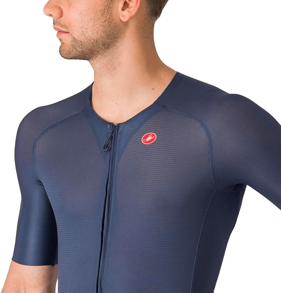 Castelli Sanremo BTW men's speed suit, form-fitting cycling clothing with aerodynamic design and lightweight fabric.
