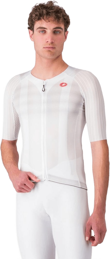 Castelli Aero Race 8S SS men's cycling jersey in lightweight, breathable fabric with short sleeves and aerodynamic design.
