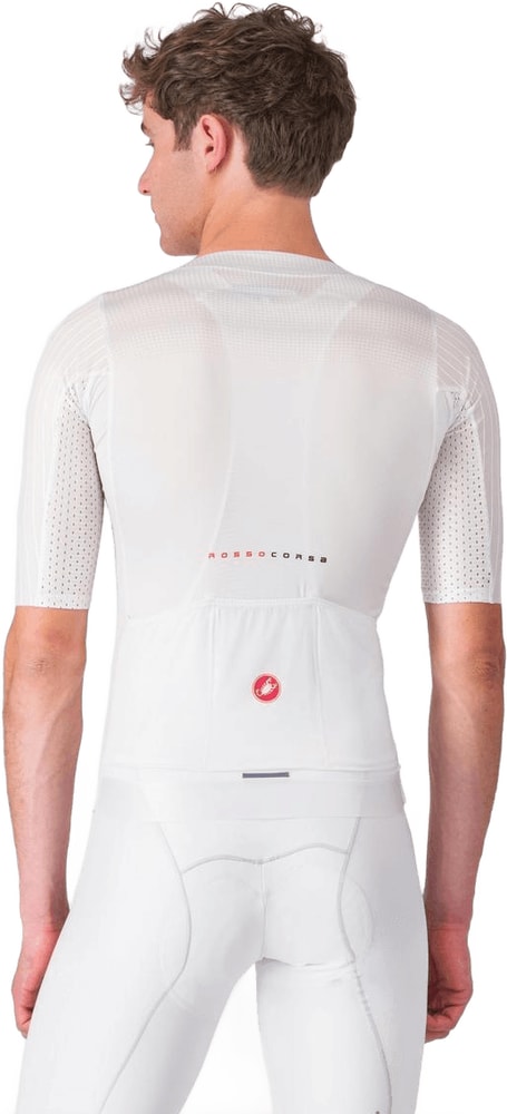 Castelli Aero Race 8S SS men's cycling jersey, lightweight performance clothing with short sleeves and aerodynamic fit.