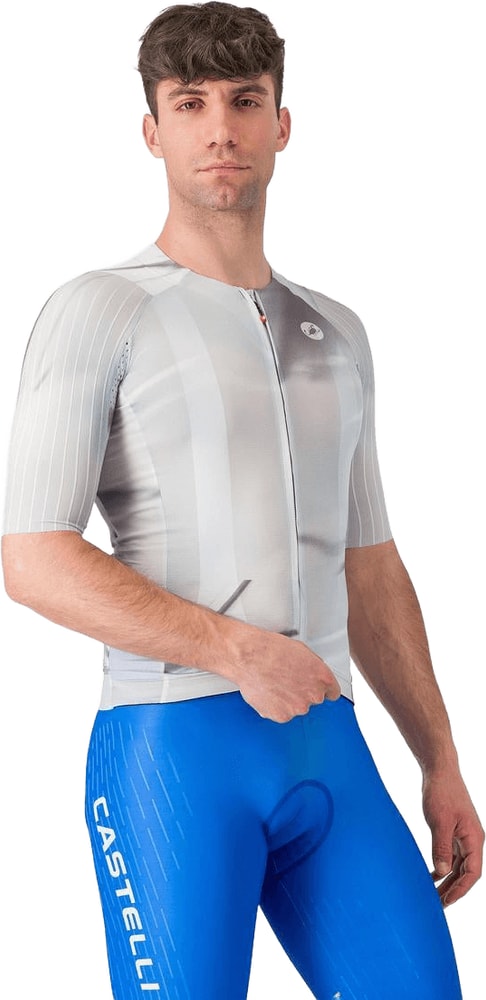 Castelli Aero Race 8S men's cycling jersey, lightweight and aerodynamic, in a sleek design perfect for racing and training.