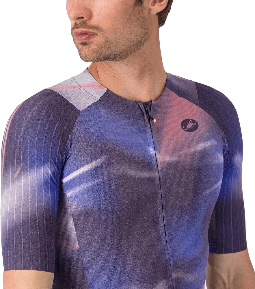 Castelli Aero Race 8S men's cycling jersey in lightweight fabric with short sleeves and aerodynamic design.