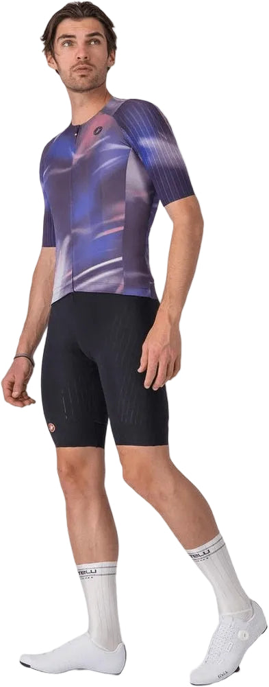Castelli Aero Race 8S SS men's cycling jersey in lightweight, aerodynamic fabric with short sleeves and race fit.