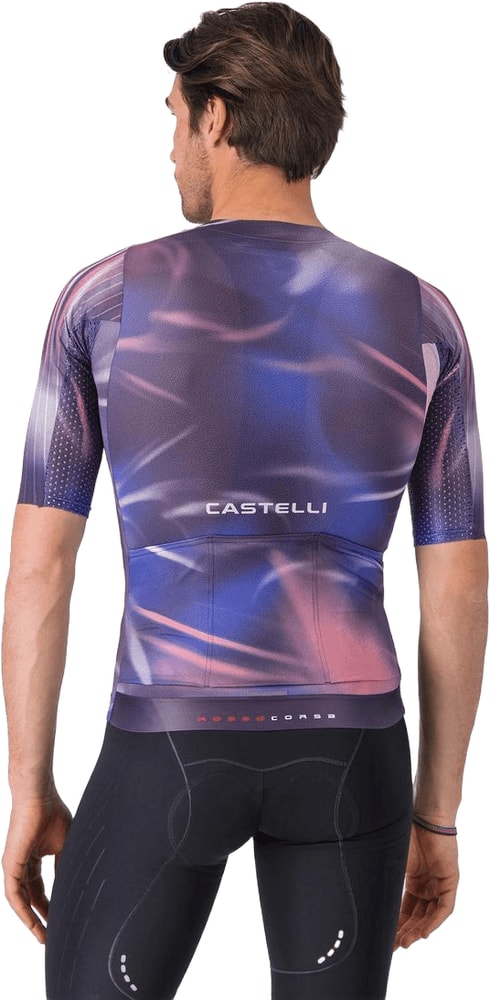 Castelli Aero Race 8S SS men's cycling jersey in white, featuring aerodynamic design and short sleeves.