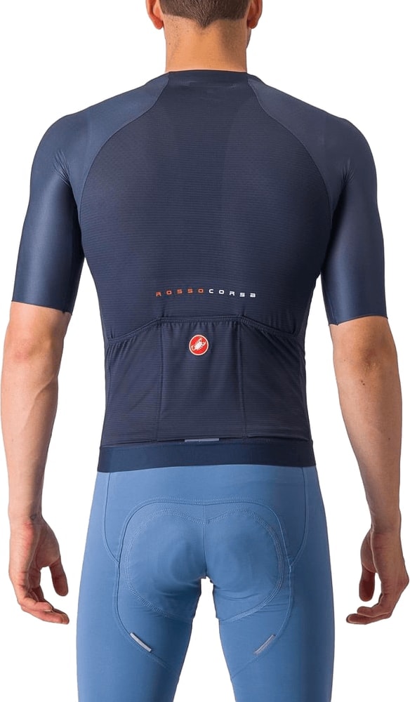 Castelli Aero Race 7.0 SS men's cycling jersey in aerodynamic design, with short sleeves and breathable fabric.